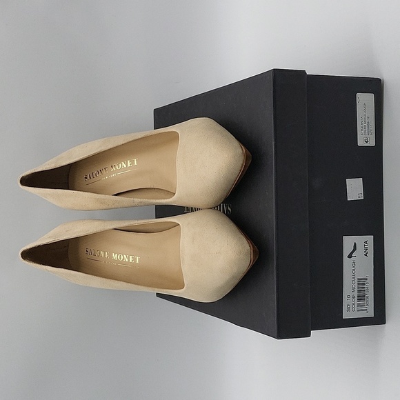 1872- Salone Monet New York Anita Women's High Heels Shoes Made In Brazil Sz 10 - Picture 9 of 17